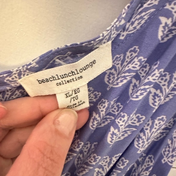 BEACHLUNCHLOUNGE Woman Ireana Tiered pastel printed sleeveless maxi dress XL - Picture 8 of 16